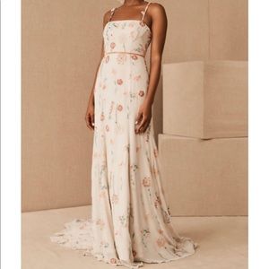 BHLDN Rowan Gown, never worn with tags. Size 14, fits like a 10